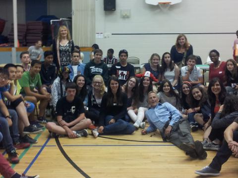 Jumping was so fun! Fruit picking and International night